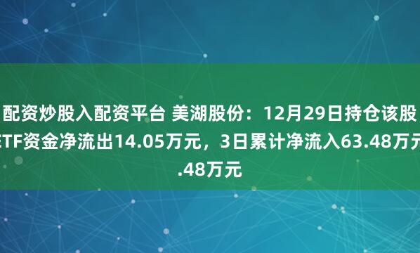 配资炒股入配资平台 美湖股份：12月29日持仓该股ETF资金净流出14.05万元，3日累计净流入63.48万元